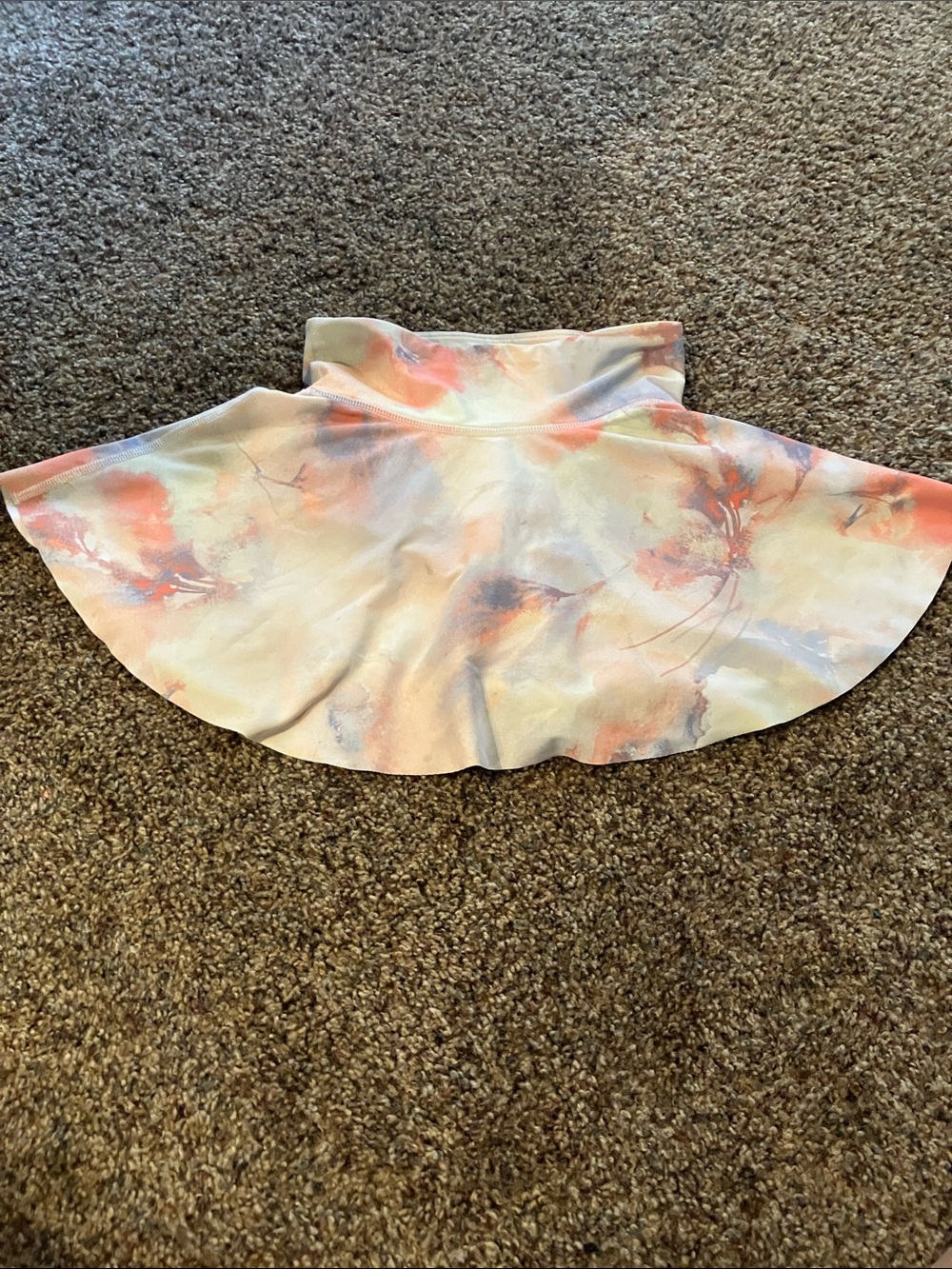 Old Navy Girls' Watercolor Skort - Peach and Light Blue